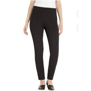 Hilary Radley Women's Pull On Casual Stretch Ankle Pants, Black, Small